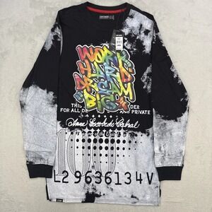 Contender‎ Shirt Mens Black Graphic T-Shirt Work Hard Dream Big Size Large NWT